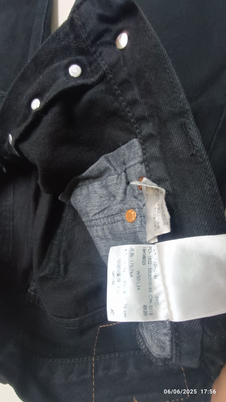 Levi's 501 W30 L34 novas sem etiqueta