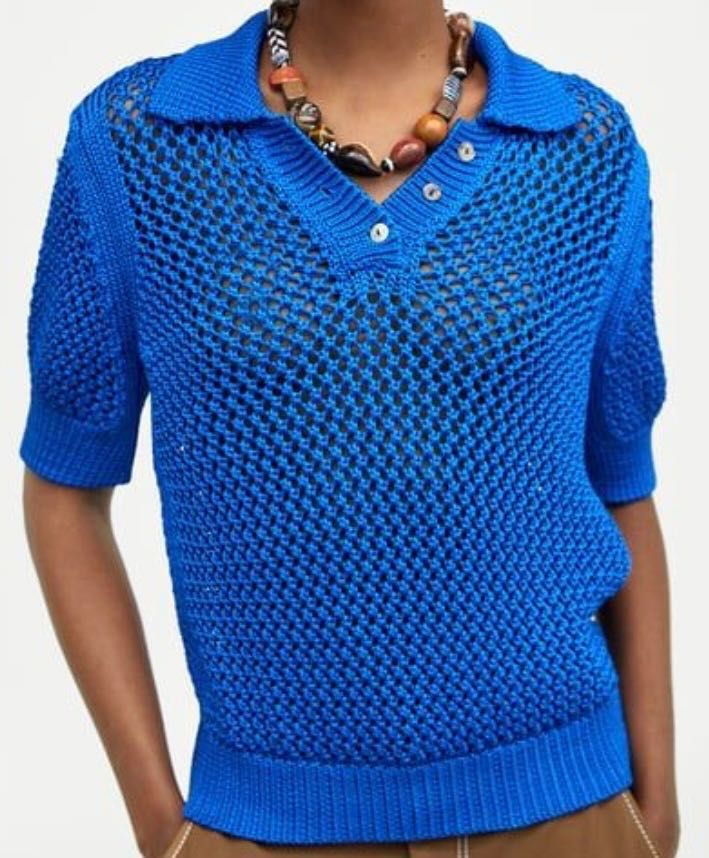 ZARA szydełkowy sweter, top NOWY rozmiar M