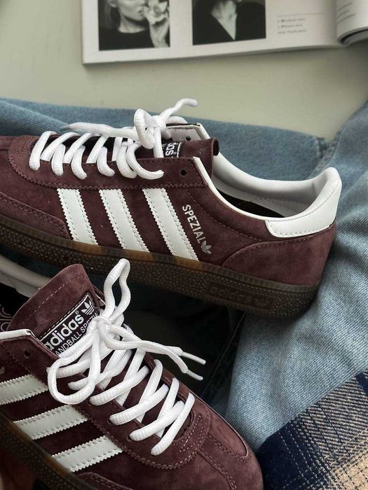 SALE! Кросівки Adidas Handball Spezial Brown White 36 37 38 39 40 41