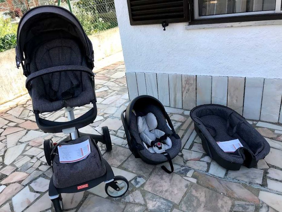 Conjunto stokke xplory de 2017 praticamente novo uso de apenas 1 bebé