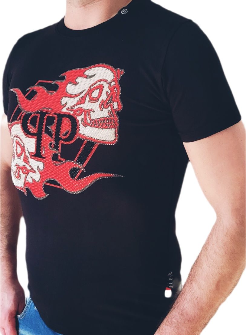 Koszulka męska Philipp Plein Skull Duo