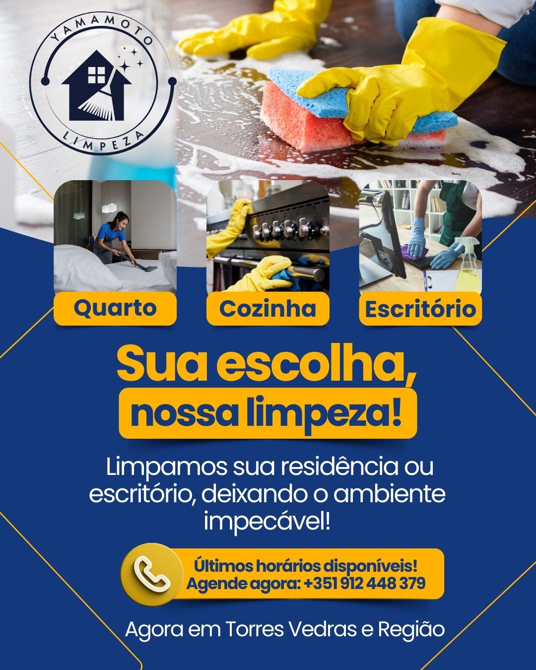 Limpeza de residência e comércio