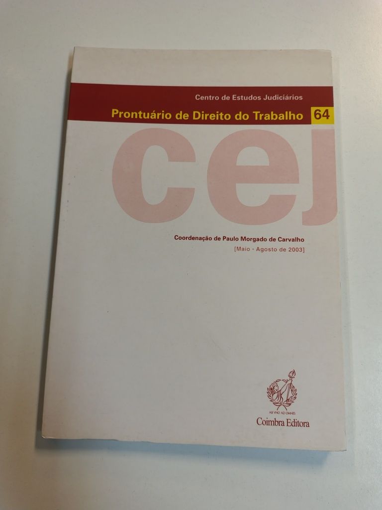 Prontuário de Direito do Trabalho, n° 64

N° 64, Maio - Agosto de 2003