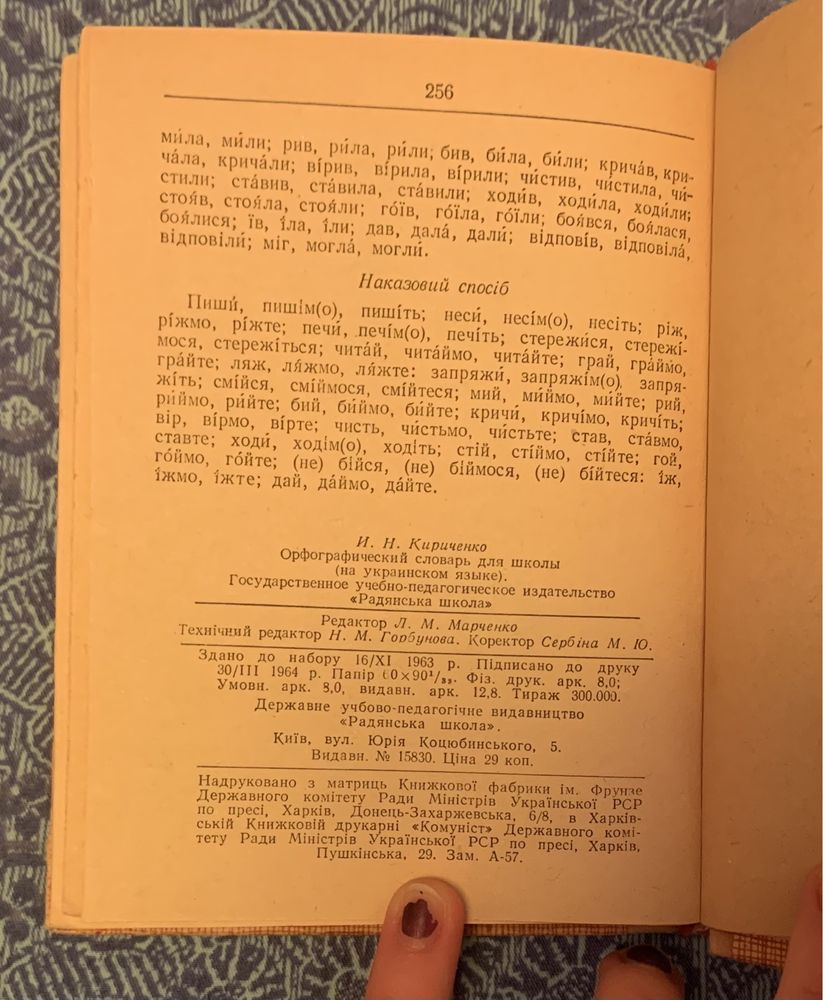 Антикварний орфоргафічний словник української мови (1964 р.)