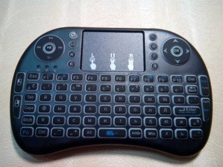 Клавиатура для телефона планшета телевизора беспроводная с подсветкой