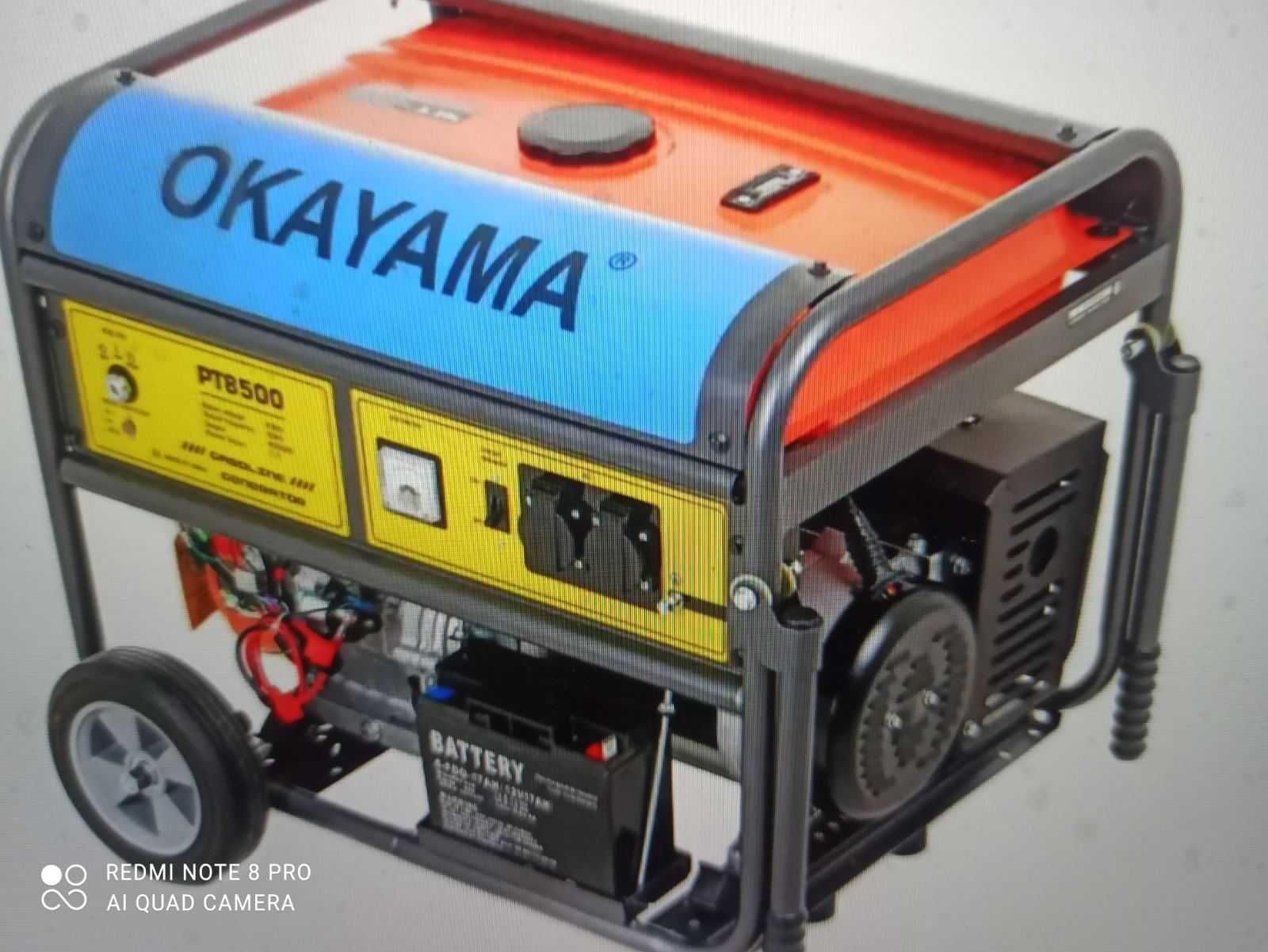 Генератор бензиновий  OKAYAMA original PT-8500 100% Мідна обмотка