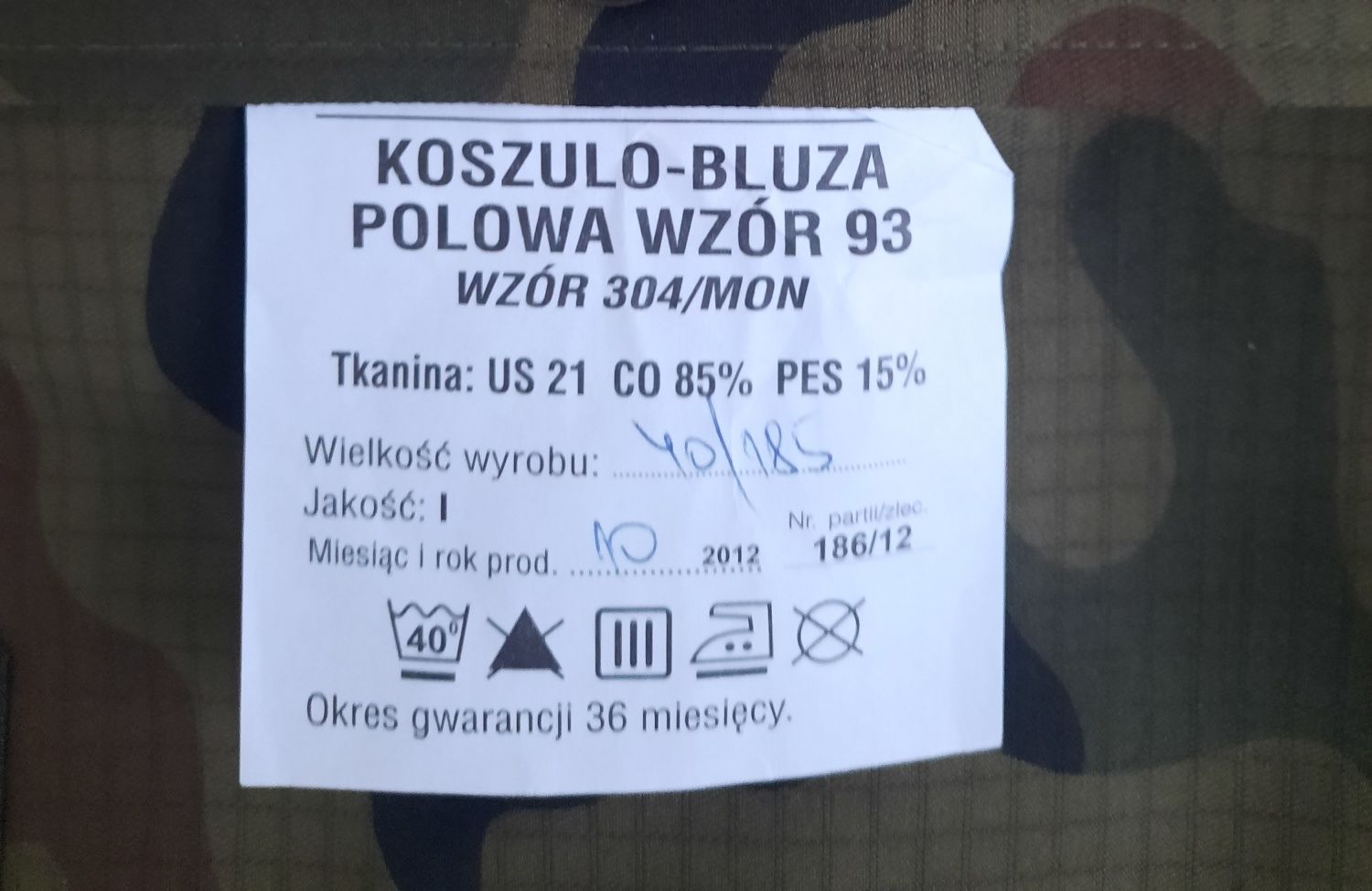 Koszulo-bluza polowa wz.93