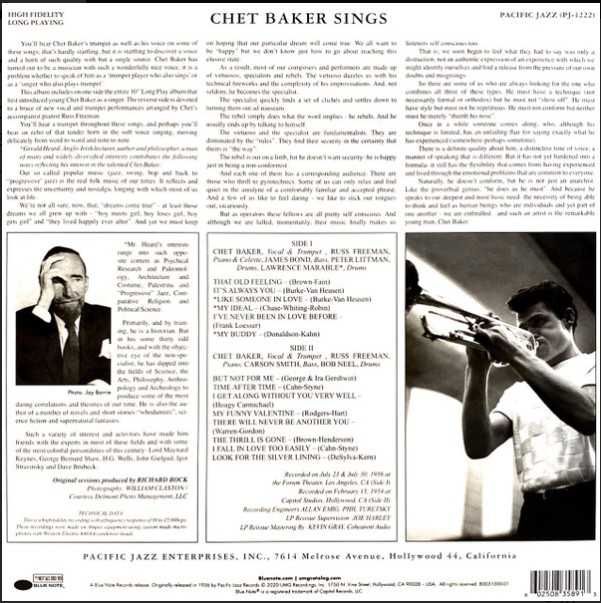 LP,вініл: Chet Baker – Chet Baker Sings