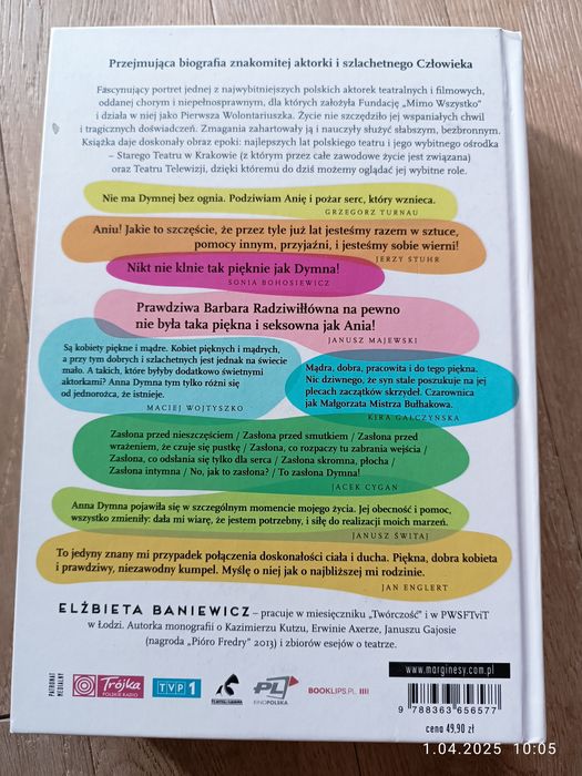 Sprzedam książkę pt. "DYMNA" Elżbieta Baniewicz