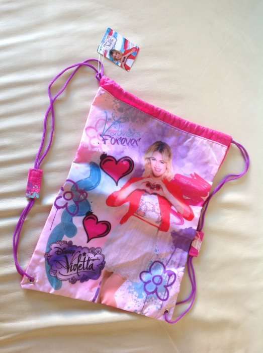 Disney Violetta novo com etiqueta: bolsa/mochila/saco de praia