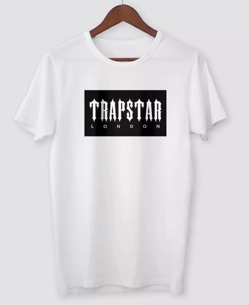 Мужские футболки Trapstar London  черные белые Трепстар TS