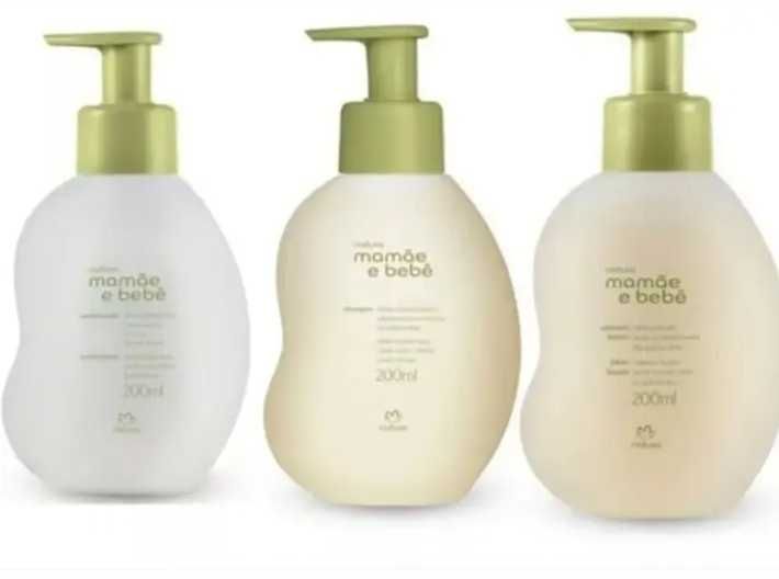 Kit natura bebe colonia shampoo condicionador sabonete