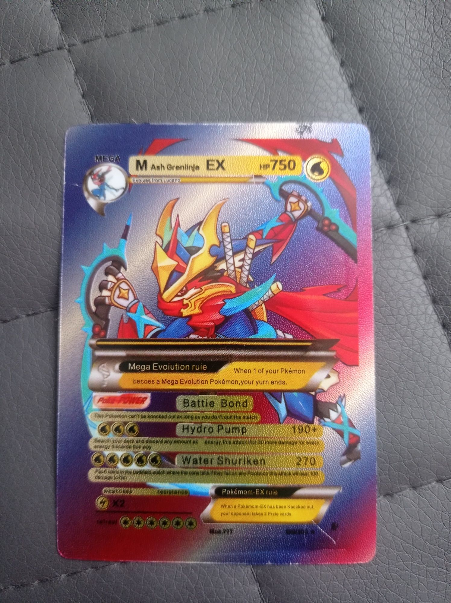 Karta pokemon HP 750 mega