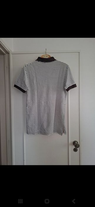 Polo riscas Castanho e Branco Purificacion Garcia - Homem (M)