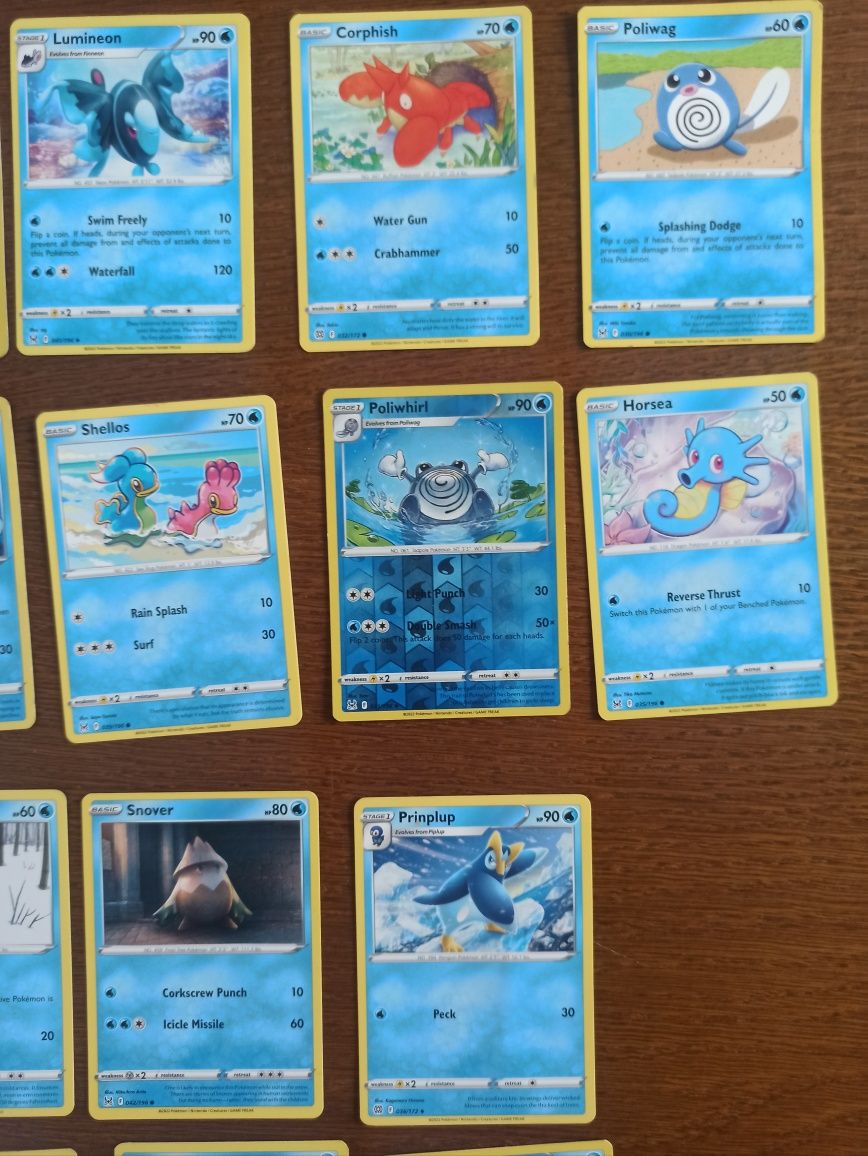 Karty pokémon TCG oryginalne wodne