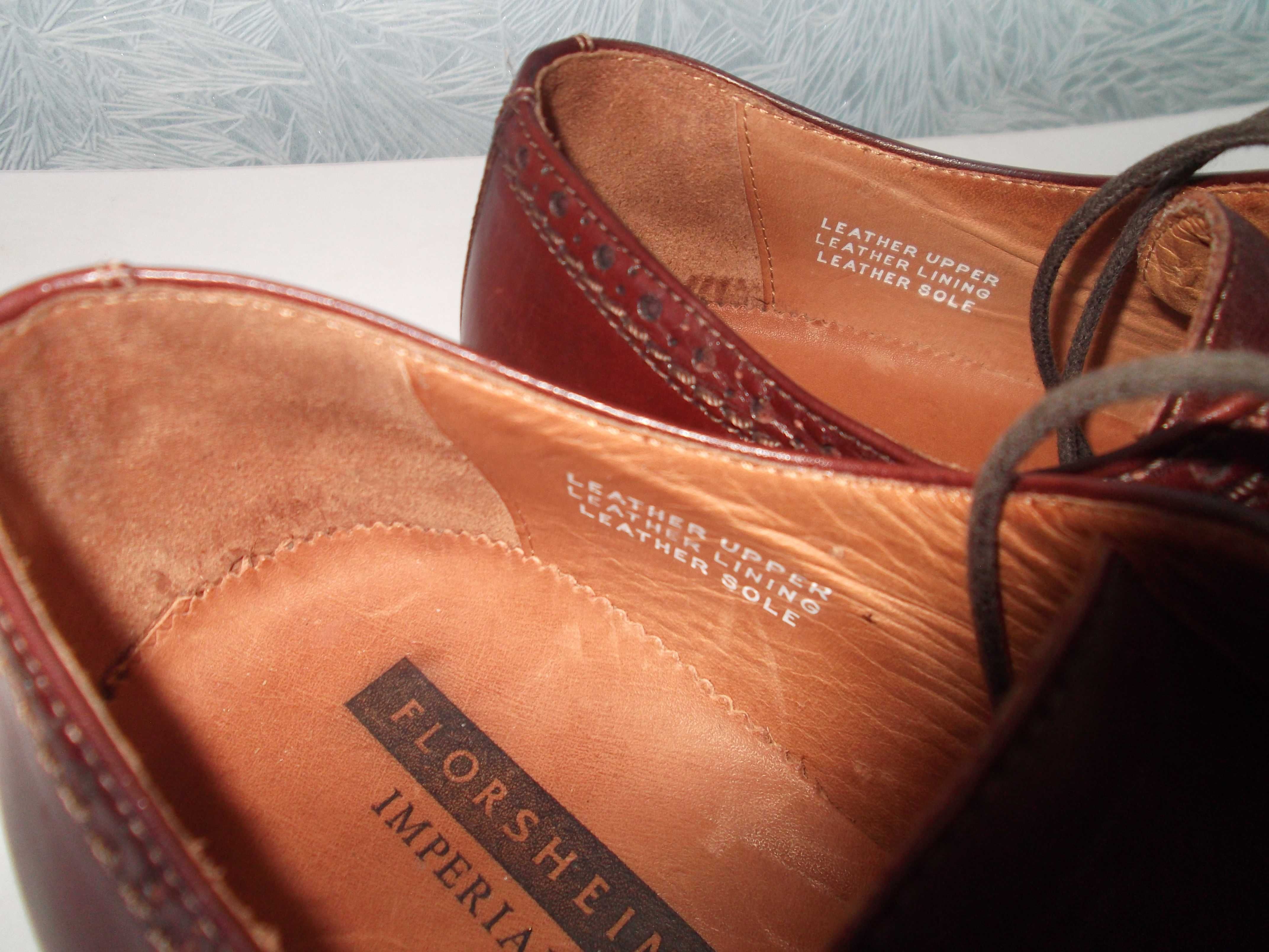 Мужские кожаные туфли Florsheim, дерби, броги