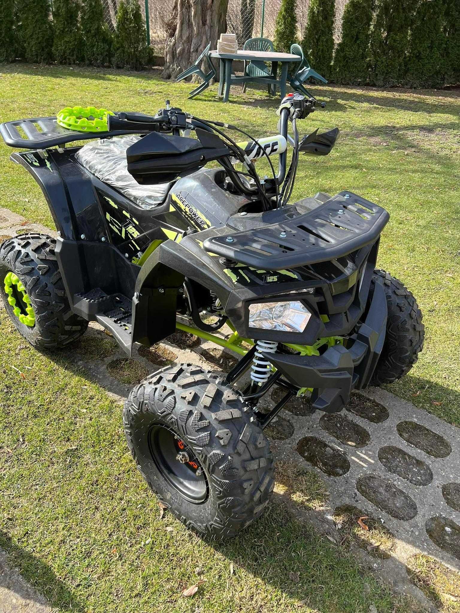 Solidny quad 125cc ACE duże koła LED automat 1plus1 RATY zobacz