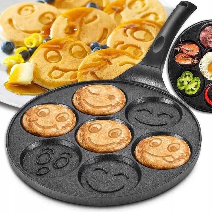 PATELNIA DO PANCAKE Naleśniki Jajka Placki EMOTIKONY Na Kuchenkę 27cm