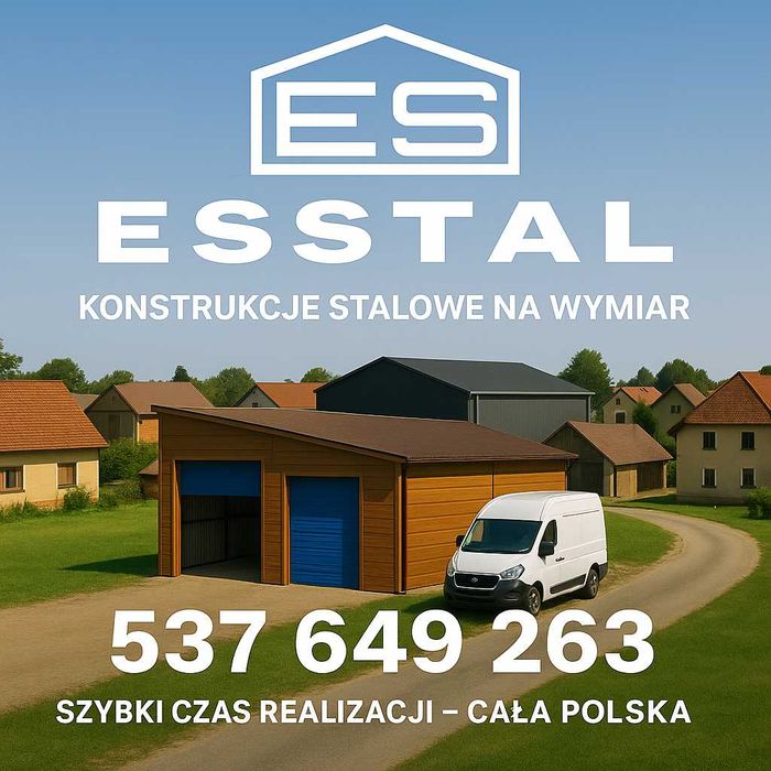 Wiata Blaszana Garaż | HALA MA MASZYNY | Magazyn Rolniczy | - ESSTAL*