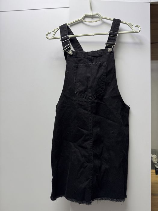 Чорний джинсовий сарафан