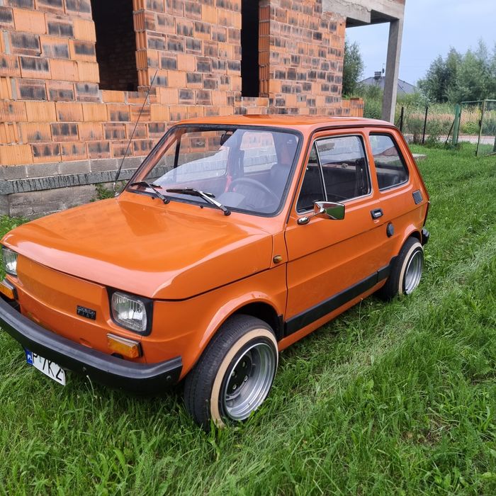 Samochód osobowy Orginał lakier Fiat 126p Pomarańczowy