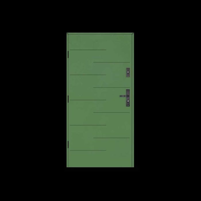 Drzwi wejściowe drewniane metalowe akustyczne z montażem Od Ręki