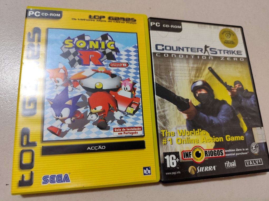 Lote de 8 jogos para PC (Sonic / Counter Strike)