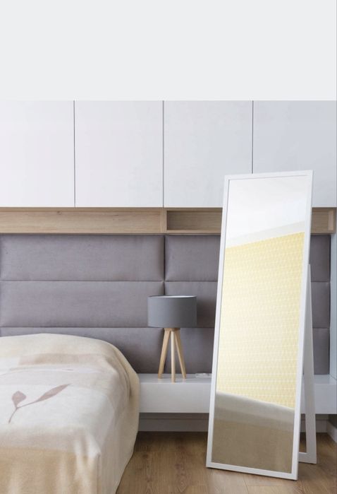 Duże lustro stojące białe 170x70