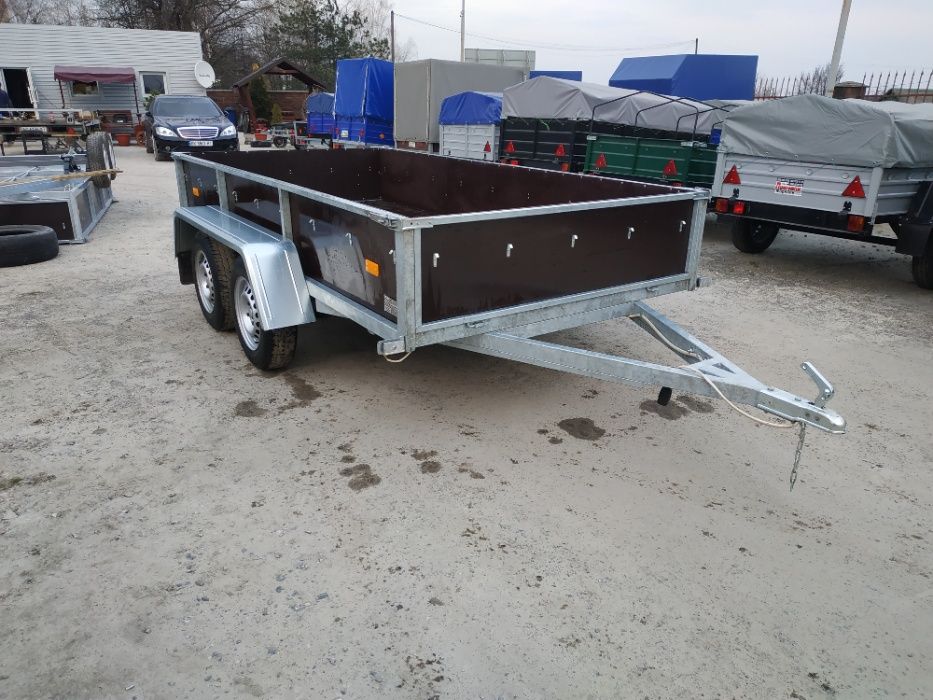 ПРОДАЖ Оцинкований двухвісний причіп німецькі комплектуючі!