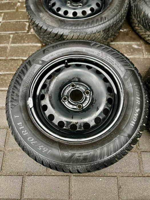 Koła zimowe stalowe 14" 4x100 VW Skoda Seat