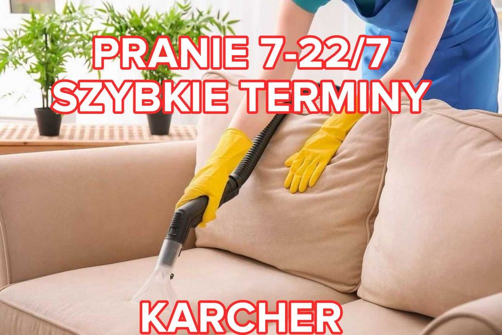Pranie tapicerki i dywanów Promocja Jesienna 15% Niskie ceny!