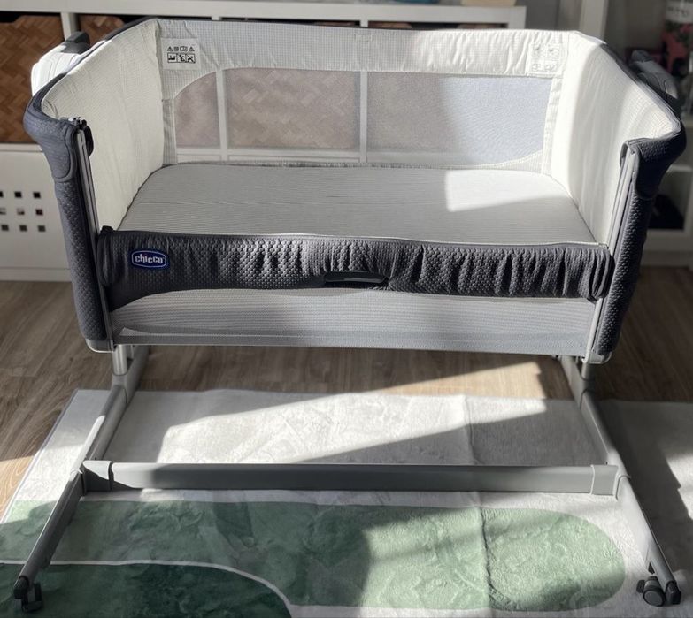 Łóżeczko dostawne Chicco Next2Me Magic Moon Grey MOŻLIWOŚĆ WYSYŁKI