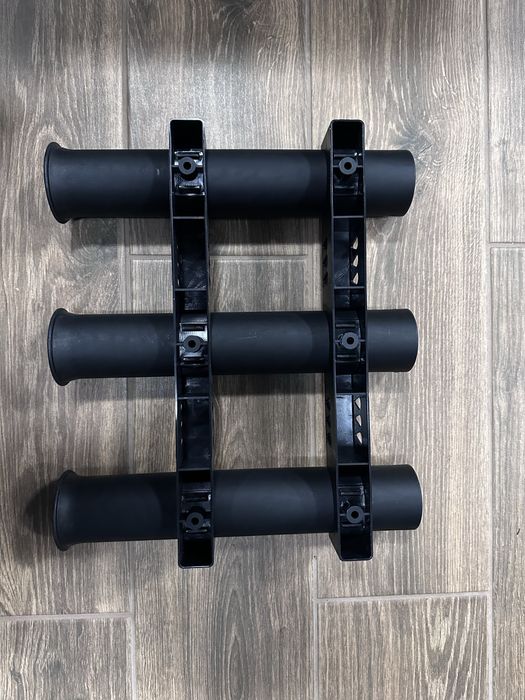 Montaż na 3 wędki do łodki, belly boat