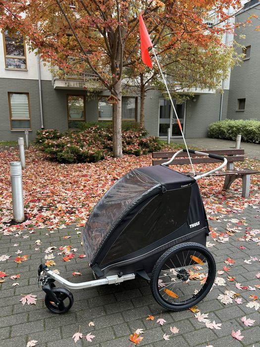 Czarna przyczepka Thule Coaster Xt