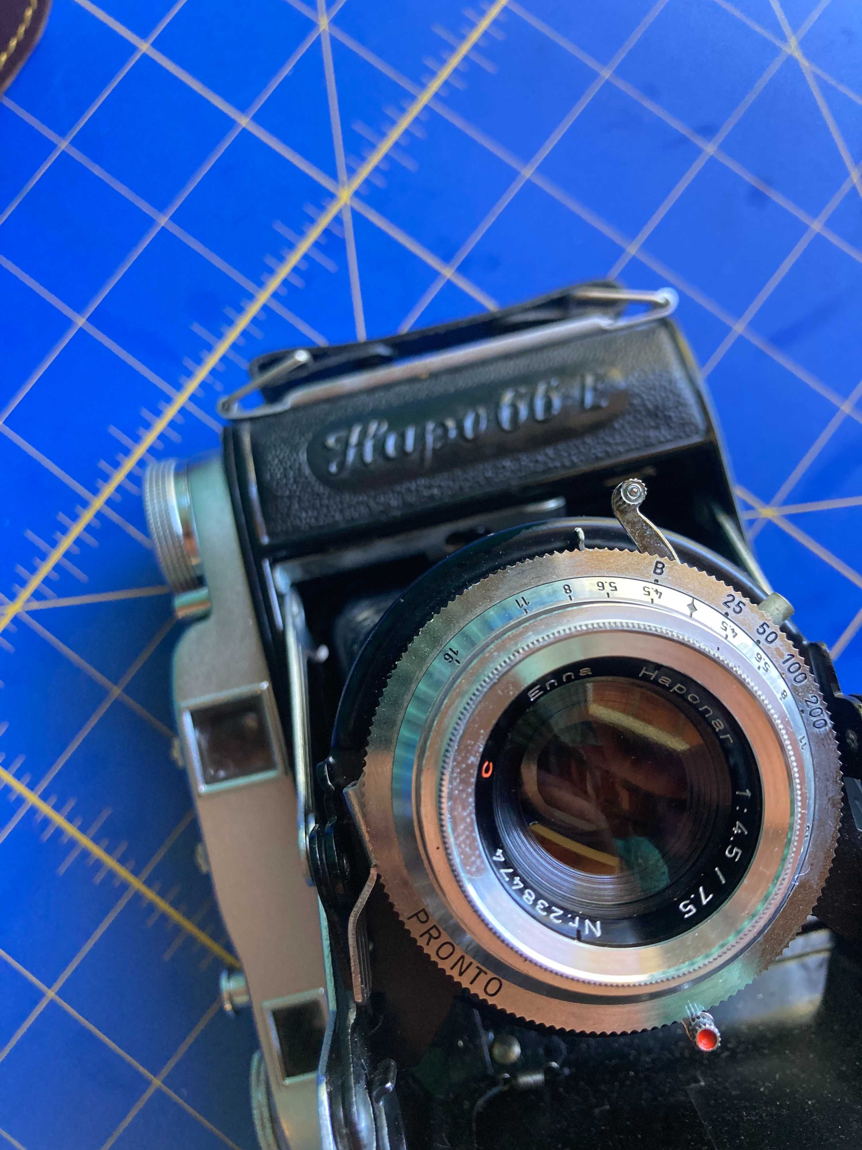 Hapo 66-E + Enna Haponar 75mm f4.5 - A Funcionar - Médio Formato 120mm