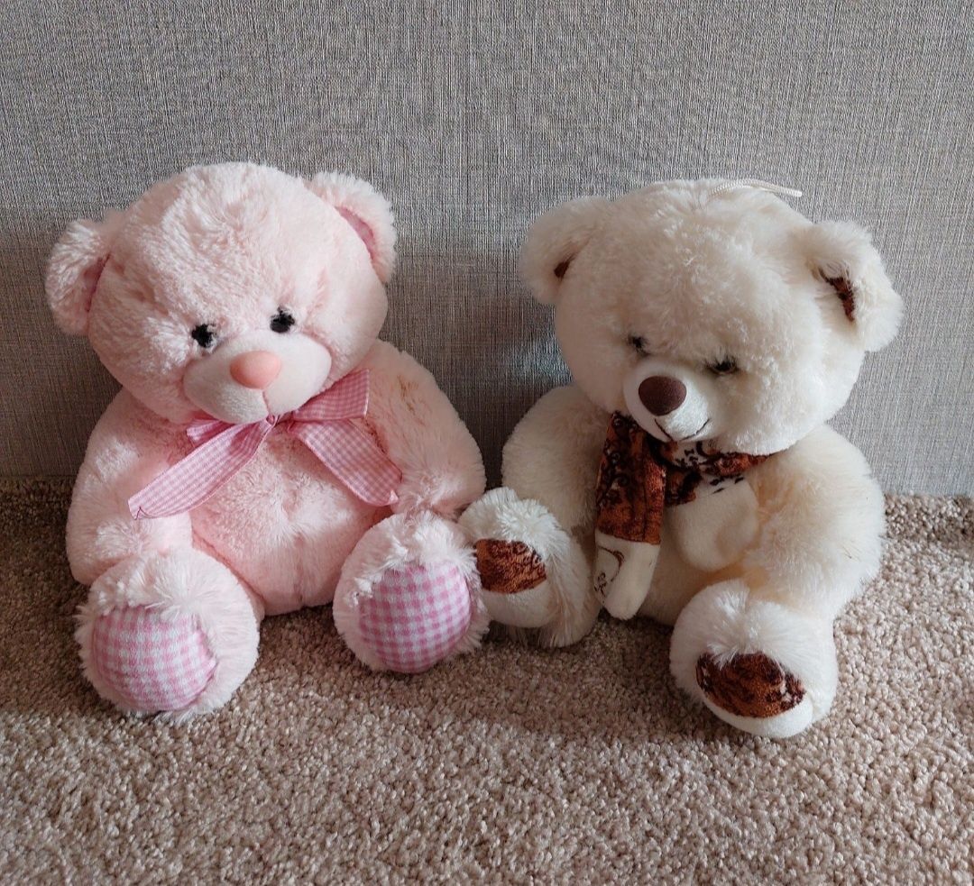 Розовый плюшевый мишка, медведь Gingham Keel Toys. 25 см.