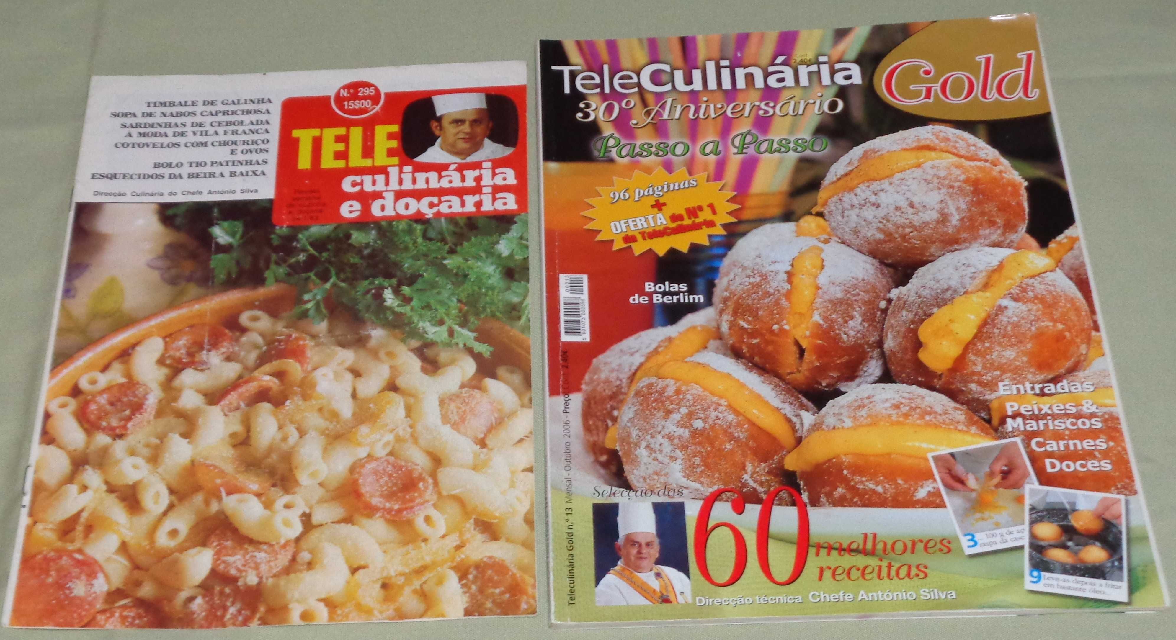 Conjunto de 12 revistas Teleculinária (11 normais e 1 especial)