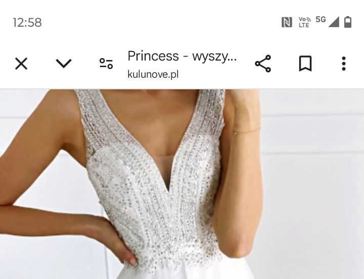 Sukienka slubna sprzedam założona raz stan b.dobry