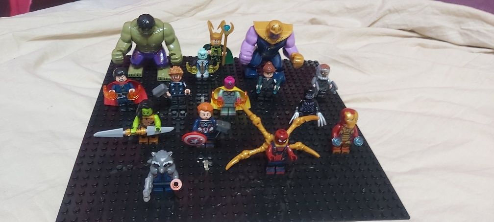 Klocki figurki marvel  avengers hulk thor ameryka itp kom.z lego+ pods