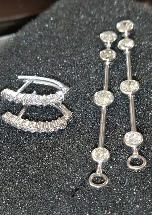 Серьги с бриллиантами 1.70 карат