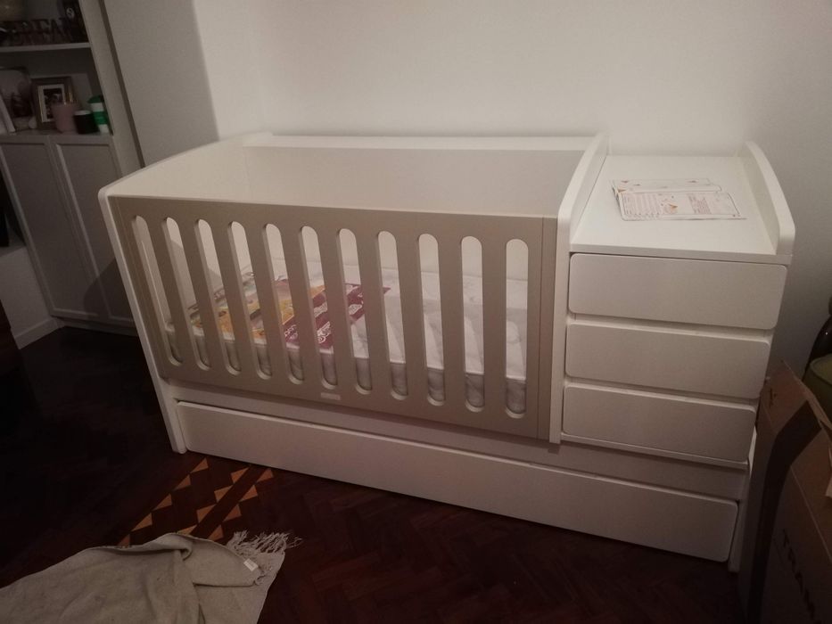Berço convertível Trama + Cama Inferior Solteiro