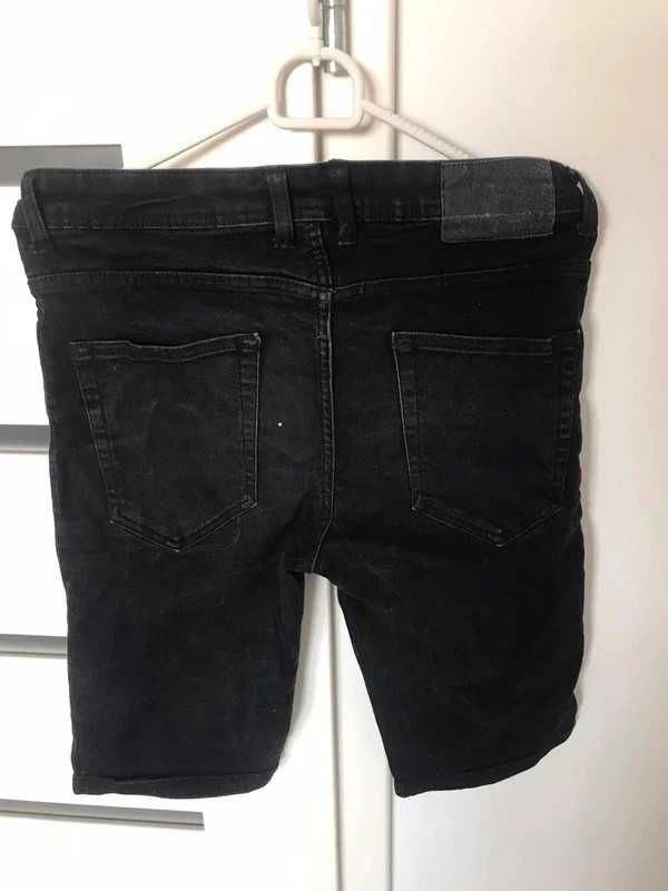 Krotkie Spodenki Meskie skinny smog rozmiar XS czarne