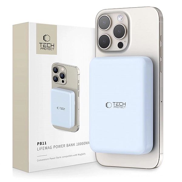 Powerbank Tech-Protect LifeMag PB11 z MagSafe 10000mAh 15W port USB-C