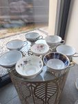Zestaw filiżanek porcelanowych porcelana  lettin winterling wallendorf