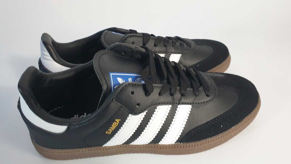 Buty damskie adidas Samba OG B75807 Originals skórzane czarne 38