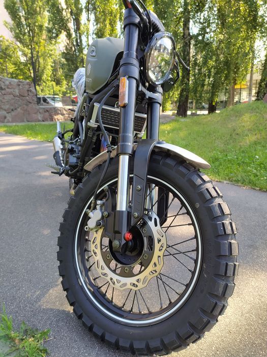 продам мотоцикл Geon Scrambler 250 чорний/зелений  2024