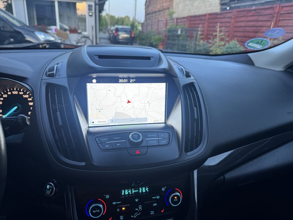 Ford Kuga 1.5 150 KM sprowadzony 2017 zarejestrowany kamera navi ledy