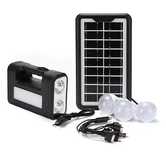 Багатофункціональний аварійний ліхтар GDPLUS Solar Сонячна панель +3 л