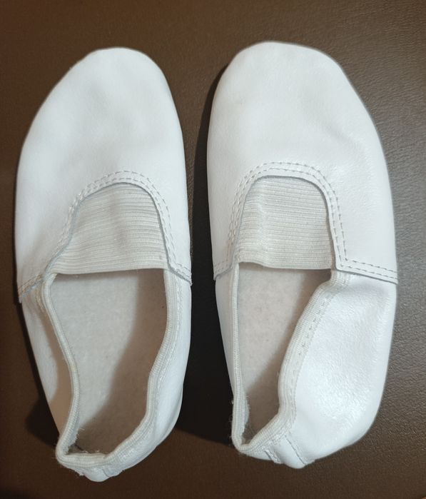 Балетки Чешки шкіряні,  білі 18,5 см.