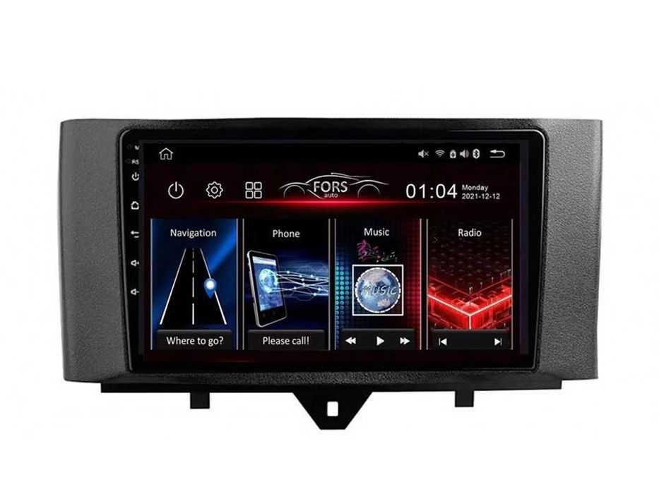 Radio samochodowe Android Benz Smart Fortwo (9") 2011.-2015